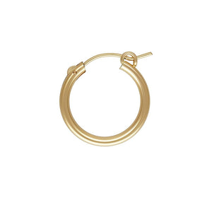 2.3x19.0mm Eurowire Hoop, 14k gold filled. Made in USA. #4011519