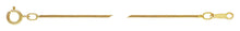 18" 1.0mm Snake Chain, 14k gold filled. Made in USA. #401520518L
