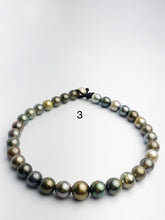BIG 16mm Round Tahitian Pearl Necklace on Leather Cord, 12 - 16mm (286)