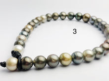 BIG 16mm Round Tahitian Pearl Necklace on Leather Cord, 12 - 16mm (286)