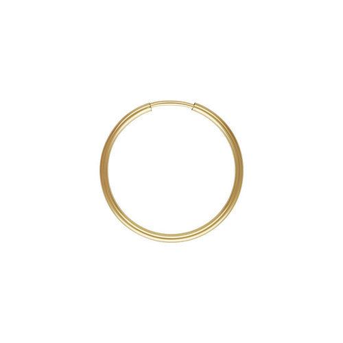 1.25x20mm Endless Hoop, 14k gold filled. Made in USA. #4011720