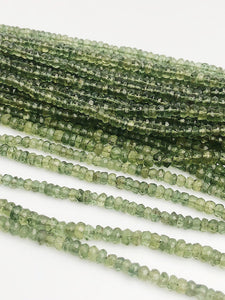 HALF OFF SALE - Green Apetite Gemstone Beads, Full Strand, Semi Precious Gemstone, 15"