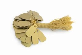 Gold Jewelry String Tags