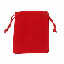 Deluxe Red Velvet Drawstring Pouches
