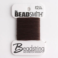 Nylon Bead Cord Brown Card