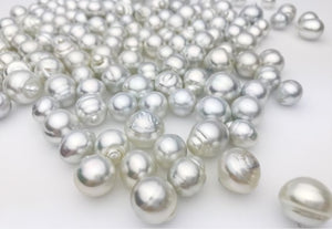Silver South Sea, AAA, 10mm to 15mm, SB, Loose Pearls (198)