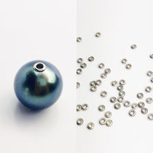14K White Gold 2.0mm Bead Grommet with 1.5mm Hole