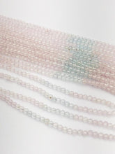 HALF OFF SALE - Aquamarine Gemstone Beads, Full Strand, Semi Precious Gemstone, 13"