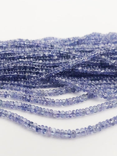 HALF OFF SALE - Tanzanite Gemstone Beads, Full Strand, Semi Precious Gemstone, 13