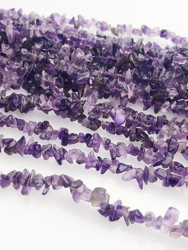 HALF OFF SALE - Amethyst Gemstone Beads, Full Strand, Semi Precious Gemstone, 18