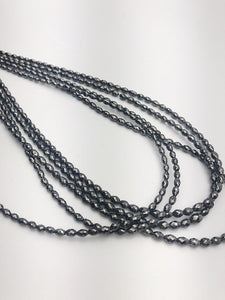Black Diamonds, Gemstone Beads, Full Strand, 14"