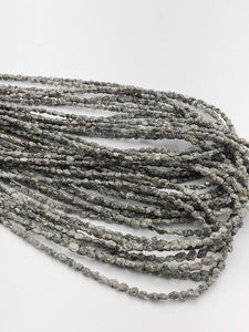 Rough Gray Diamond Gemstone Beads, Full Strand, 16"