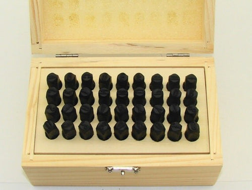 36 Pc. Letter & Number Punch Set