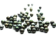 Small 7mm Tahitian Pearls, Round Dark Loose Pearls (105)