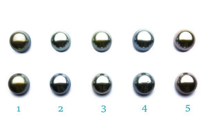 11mm Tahitian matched pair 11mm for earrings predrill (114)