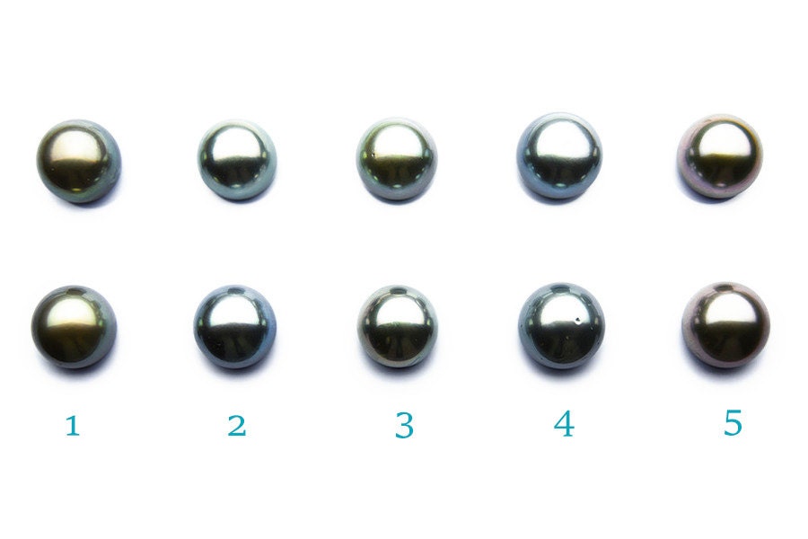 11mm Tahitian matched pair 11mm for earrings predrill (114)