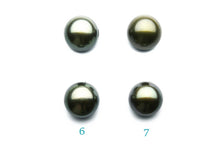 11mm Tahitian matched pair 11mm for earrings predrill (114)