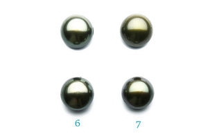 11mm Tahitian matched pair 11mm for earrings predrill (114)
