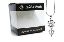 Cage Pendants for Pearls with necklace in a box