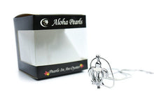 Cage Pendants for Pearls with necklace in a box