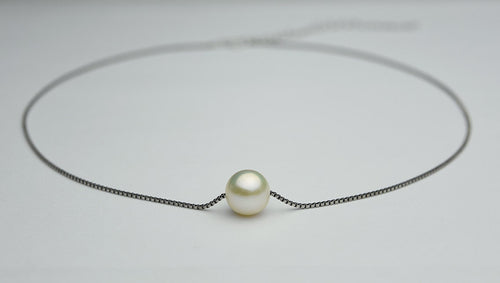 Freshwater Pearl Silver Necklace with extension
