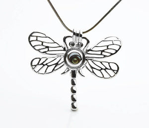 Cage Pendant for 5mm to 7.5mm Loose Pearl Dragonfly (CP68)