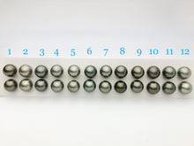 12.5mm Tahitian Pearls  Round, AAA, Loose Matched Pairs 12.5mm (140)