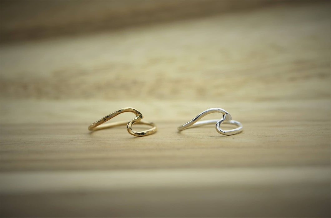 Hawaiian Wave ring, Silver, Hand Made in Hawaii