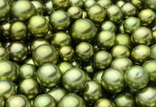 Round Pistachio Tahitian Pearls,10-15mm AAA