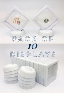 Pearl & Gem Display, Pack of 10, Wholesale QTY Displays, Gemstone Display