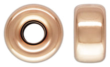 5.3x2.8mm Rondelle 1.4mm Hole,  14k gold filled. Made in USA. #4804550