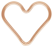 Heart Jump Ring .040x.590 (1x15.0mm) CL RGP, 14k gold filled. Made in USA #48045441HTC