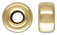 5.3x2.8mm Rondelle 1.4mm Hole, 14k gold filled. Made in USA. #4004550
