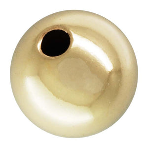 4.0mm Bead 1.0mm Hole, 14k gold filled. #4004740