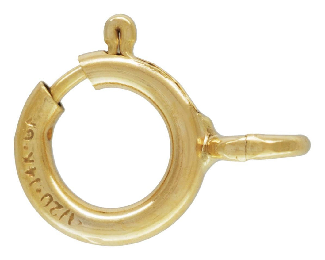 5.0mm Spring Ring Light w/Open Ring GP, 14k gold filled.#4002350