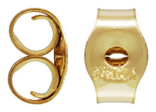 Promotional Earring Back (2.5x4.0mm), 14k gold filled. Made in USA. #4005060