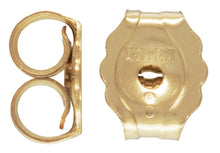 Light Earring Back (3.8x4.6mm),  14k gold filled. Made in USA. #4005080