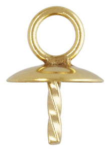 4.0mm Cup & Twist Peg Drop GP, 14k gold filled. #4005882D