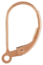 Plain Leverback w/Ring RGP, 14k gold filled.  #4807050