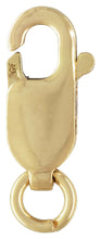Lobster Claw #2 (4.0x10.0mm) w/Ring GP, 14k gold filled. #4001420R