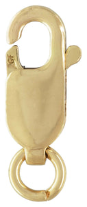 Lobster Claw #2 (4.0x10.0mm) w/Ring GP, 14k gold filled. #4001420R