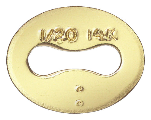 Italian Quality Tag, 14k gold filled. #4003781