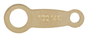 Japanese Quality Tag, 14k gold filled. Sterling Silver. #4003780J