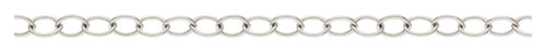 2207 Cable Chain Footage 25ft Spool, Sterling Silver. Made in USA. #5012510S25