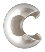 3.2mm Crimp Cover AT,  Sterling Silver. Made in USA. #5004832CCB100