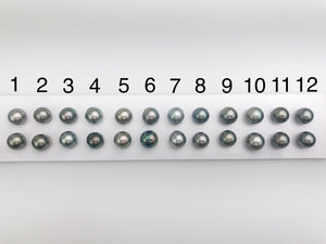 10-10.5mm Tahitian AAA Loose Matched Pearls, 10mm Round (202)