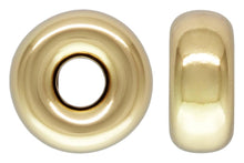 3.2x1.6mm Rondelle 1.0mm Hole,  14k gold filled. Made in USA. #4004530