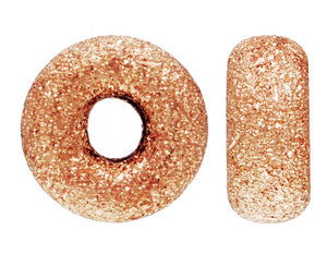 3.0mm Stardust Rondelle 1.0mm Hole,  14k gold filled. Made in USA. #4804530S