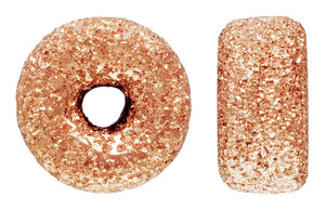 4.0mm Stardust Rondelle 1.2mm Hole,  14k gold filled. Made in USA. #4804540S