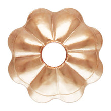 4.0mm Flower Bead Cap 1.0mm Hole RGP, 14k rose gold filled. #4805743